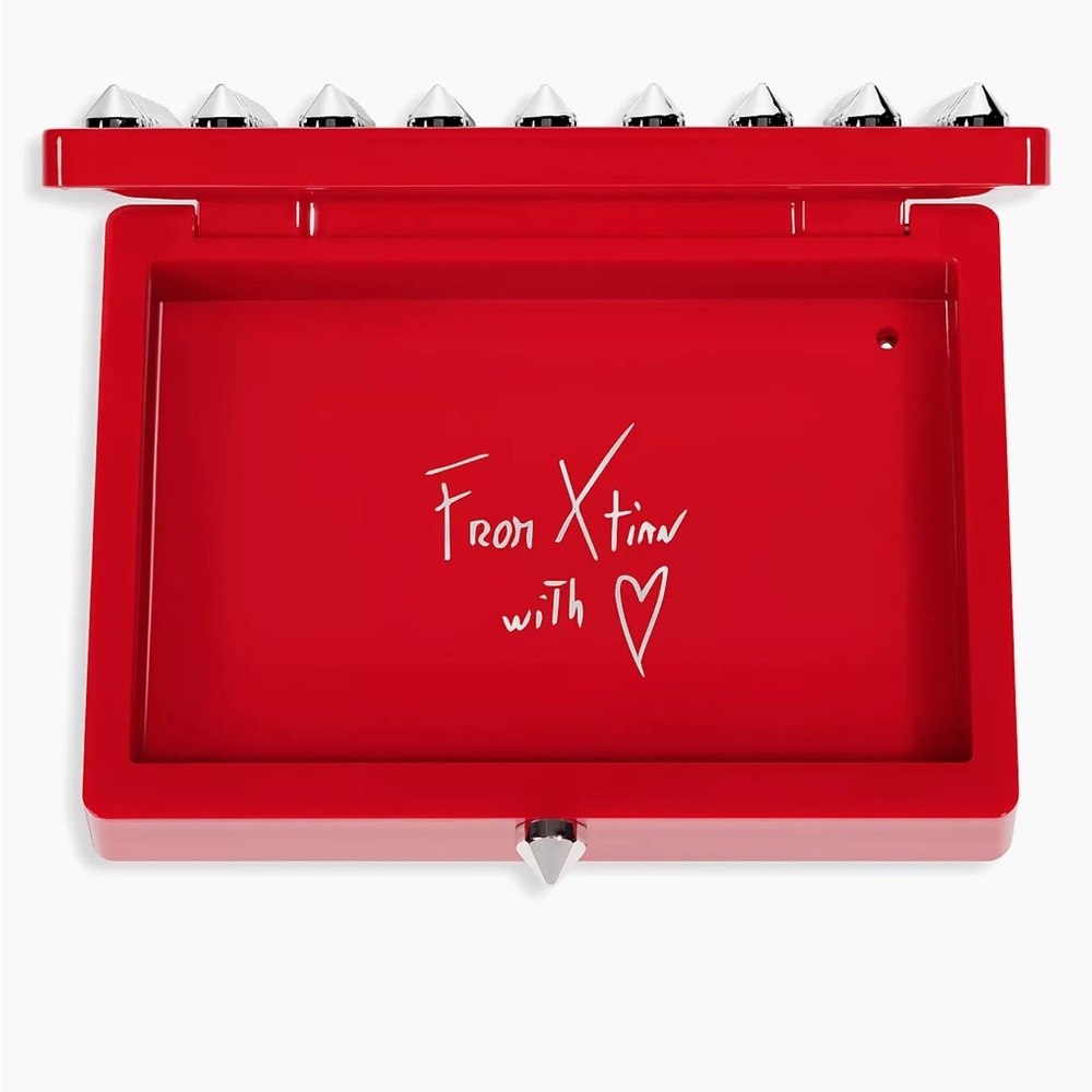 Christian Louboutin Abracadabra La Palette Refillable Studded Card Holder Mirror - Picture 3 of 4